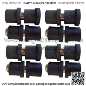 Four (4) Rear Leaf Spring Bushing & Sleeve Set for Club Car Precedent Golf Carts