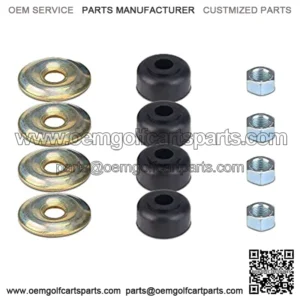 Golf Cart Shock Absorber Cushion Bushing Kit for EZGO TXT Marathon 1989-up, Club Car DS and Precedent 1982-Up, OEM# 1011415 10194G1 10435G1