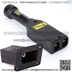 Golf Cart 36V PowerWise Charger Receptacle and W/Handle Plug,Charger Socket and Handle Plug for EZGO TXT Medalist Golf Carts 1996 & Up 73345-G01??73063-G01