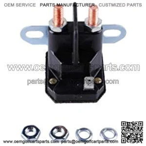 812-1211-211 Solenoid Starter for Trombetta ATV Golf Cart Lawn Garden 812-1201-211 93265-19 93265-1WR 12V 3 Termina 725-1426, 925-1426, 725-0771 925-0771l Compatible withWard Yard Man