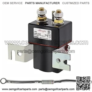 Golf Cart Solenoid 48V 4 Terminal Solenoid Coil, Albright Solenoid 48 Volt, for club car 95-Up DS and 04-08 Precedent Golf Carts , OEM# 101908701 102774701, 5722 (Solenoid and Resistor Assembly)