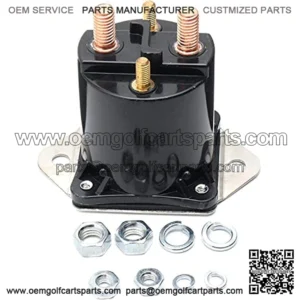 NC 12V Gas Golf Cart Solenoid for Club Car 1984 - Newer DS Precedent Replaces Part Number 1013609