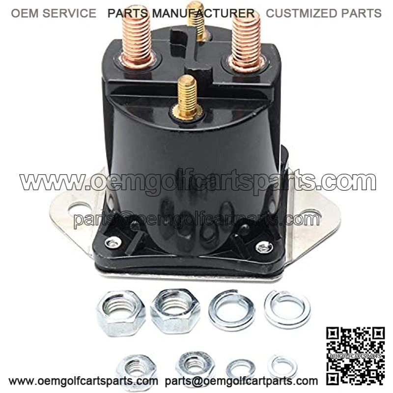 NC 12V Gas Golf Cart Solenoid for Club Car 1984 - Newer DS Precedent Replaces Part Number 1013609