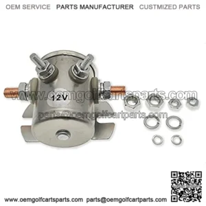 12V Solenoid 4 Terminal Replace 1979-1994 Ezgo Marathon Gas Golf Carts 16542-G1 71470-87 16542G1 56919 594162 556 72434 54763 889673