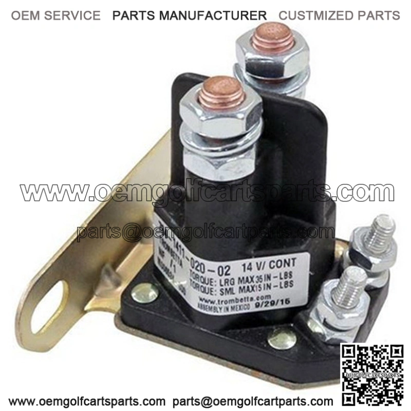 EZGO TXT/ Medalist 14V 4-Terminal Silver Solenoid (Fits EZ-GO 4-cycle Gas 1994+)
