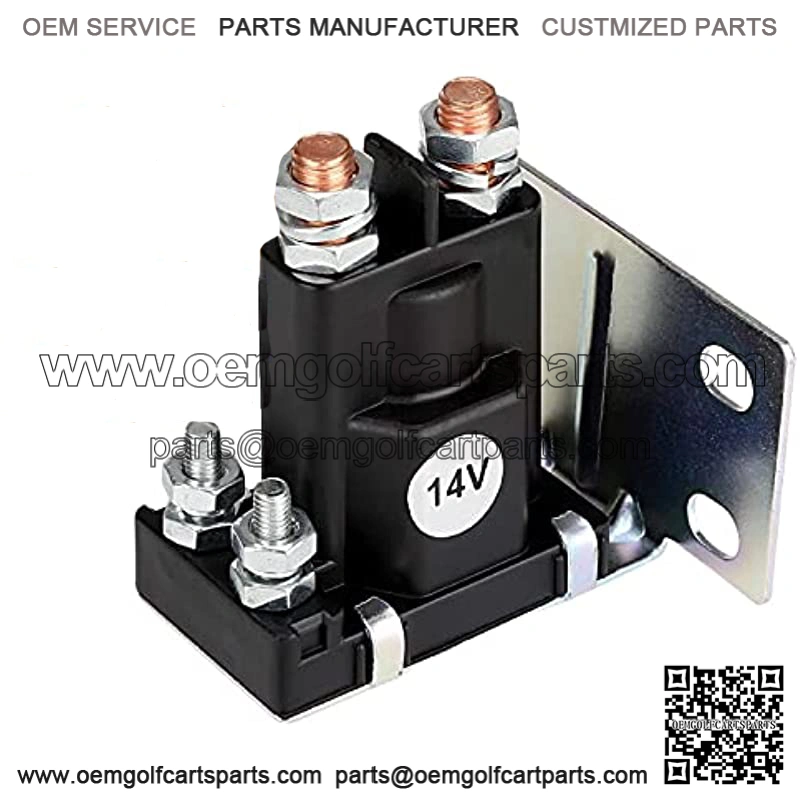 Golf Cart 14V Solenoid for EZGO TXT Medalist ST Series 1994-up Gas Vehicles, 200A 4 Terminal, Replace OEM 27153-G01 27153G01 612813