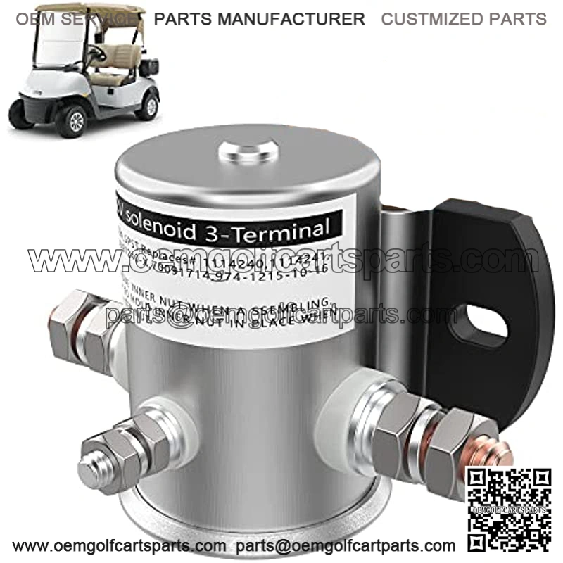 36 Volt Continuous Duty Solenoid Relay for EZGO Electric Golf Cart, 70 Series OEM# 27855G01 11761G1 27855G02 31680G1 3016
