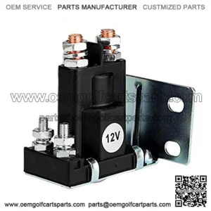 12V 4 Terminal Solenoid for EZGO TXT Marathon Gas 2/4 Cycle 1979-1994 Golf Cart 16542-G1, 16542G1, 1133