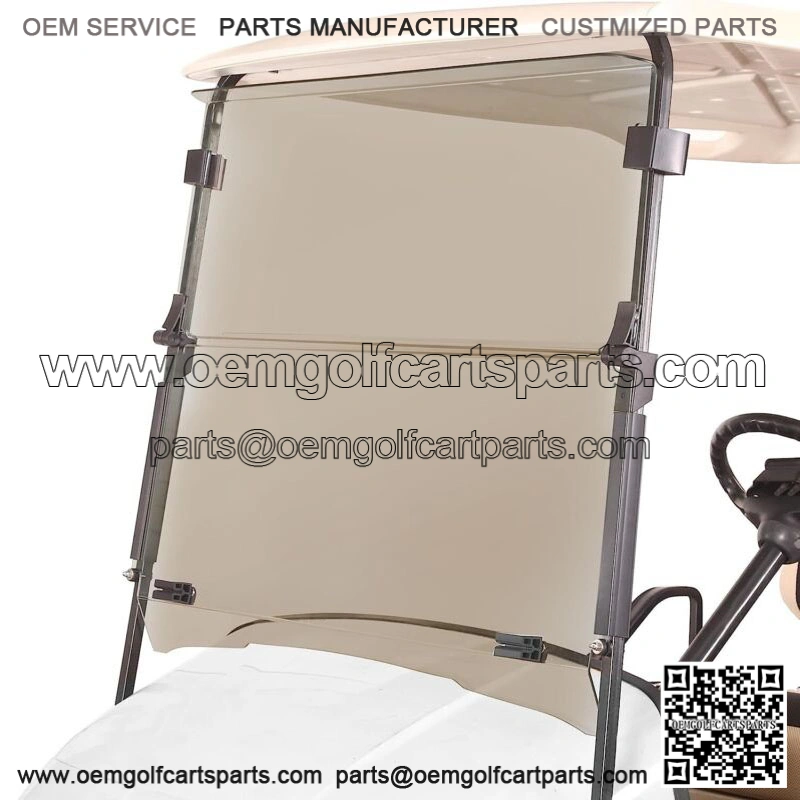 Golf Cart Windshield for EZGO TXT 1995-2013,Tinted Folding Down Windshield (4MM)