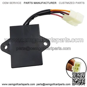 Ignition CDI Box Fit for 1990-1994 Yamaha Gas Golf Cart G9,Replace 99999-02368-Black