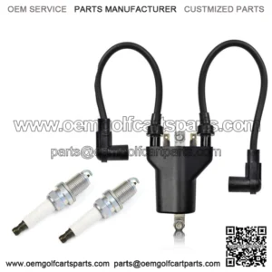 Ignition Coil & Spark Plug For EZGO 4 Cycle Gas Marathon Medalist TXT 26652-G01