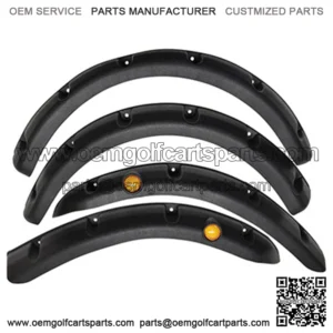 Yamaha Drive / G29 Golf Cart Fender Flares with Running Lights - Set of 4pcs (Front and Rear)