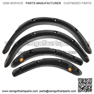 Precedent Golf Cart Fender Flares with Running Lights - Set of 4pcs (Front and Rear)