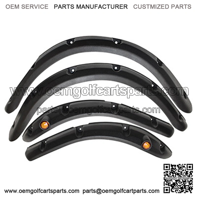 Precedent Golf Cart Fender Flares with Running Lights - Set of 4pcs (Front and Rear)