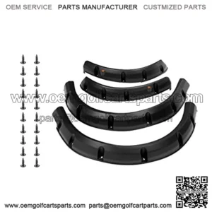 Golf Cart Fender Flares for EZGO TXT| Club Car Precedent| Yamaha G22| EZGO RXV| Club Car DS| Yamaha Drive G29 - Set of 4 (Front and Rear)