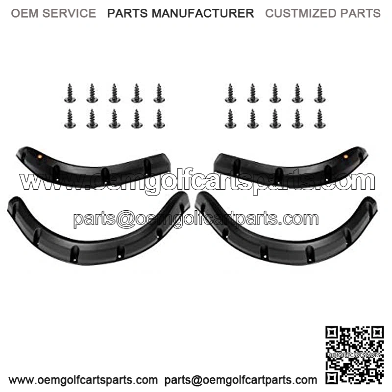 Golf Cart Precedent Fender Flares (Set of 4),Club Cart Fender Flares (2) Front & (2) Rear Fit for Club Car Precedent