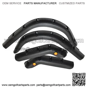 EZGO TXT 1995-2013 Golf Cart Fender Flares with Running Lights - Set of 4pcs (Front and Rear)