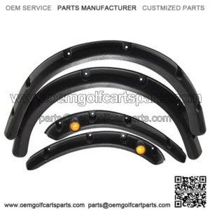 EZGO RXV Standard Golf Cart Fender Flares (Front and Rear) with Running Lights  - Set of 4 pcs (RXV 2008-2015)