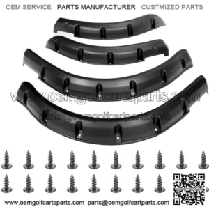 Golf Cart Fender Flares For Club Car DS 1993-up Front and Rear, Set of 4