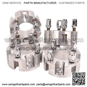 Golf Cart 2 inch Wheel Spacers for EZGO Club Car Yamaha 4 Pack, Silver
