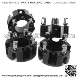 2 inch Golf Cart Wheel Spacers for EZGO Club Car Yamaha 4 Pack, Black