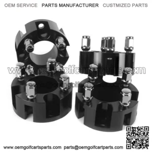2 inch Golf Cart Wheel Spacers for EZGO Club Car Yamaha 4 Pack, Black