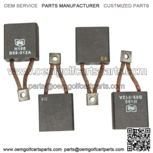 Set of 4 Golf Cart Advance DC Motor Brushes Size "B"