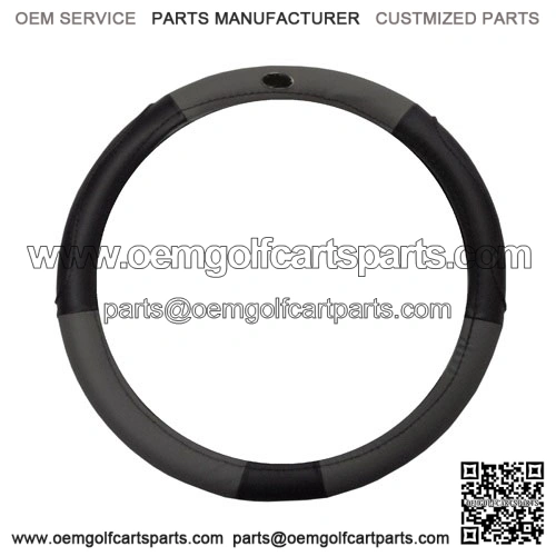 Golf Cart Steering Wheel Cover Universal Black and Grey