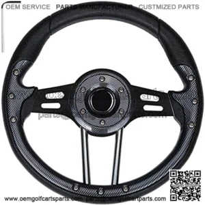 Golf Cart Steering Wheel for EZGO Club Car Yamaha Universal Steering Wheel EZGO Steering Wheel Club Car Cool Racing Style Steering Wheel Golf Cart