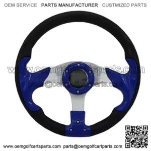 Blue 13" Golf Cart Steering Wheel