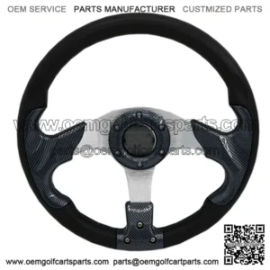 Carbon 13" Golf Cart Steering Wheel