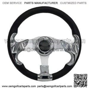 Chrome 13" Golf Cart Steering Wheel