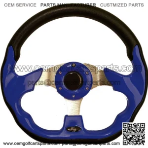Blue 12.5" Golf Cart Steering Wheel