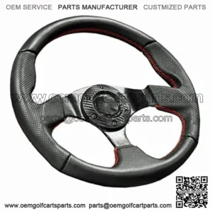 Red 13" Golf Cart Steering Wheel