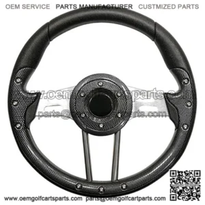 Golf Cart Steering Wheel 13 Inch Carbon Fiber Rim Aluminum Spokes