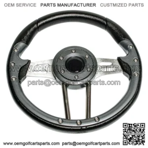 Carbon Fiber Volt Golf Cart Steering Wheel 13 Inch for EZGO, Club Car and Yamaha
