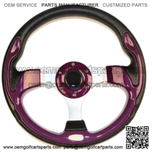 Custom Golf Cart Purple Steering Wheel13 Inch EZGO YAMAHA Club Car