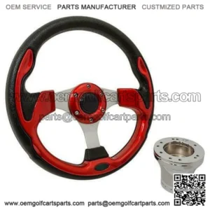 EZGO TXT/Medalist Golf Cart Rally Steering Wheel Kit - 12.5"(1994.5+)
