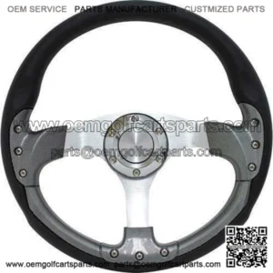 Pursuit 14" Carbon Fiber Golf Cart Steering Wheel Kit