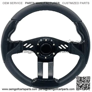 12.5 Inch Golf Cart Steering Wheel Carbon Fiber For Golf Cart Club Car DS & Precedent, EZGO TXT/RXV Yamaha Golf Cart