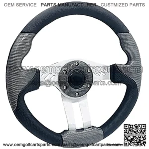 Golf Cart Steering Wheel for Golf Cart Club Car DS and Club Car Precedent 12.5?? 320mm Universal Golf Cart Steering Wheel for EZGO Yamaha TXT RXV
