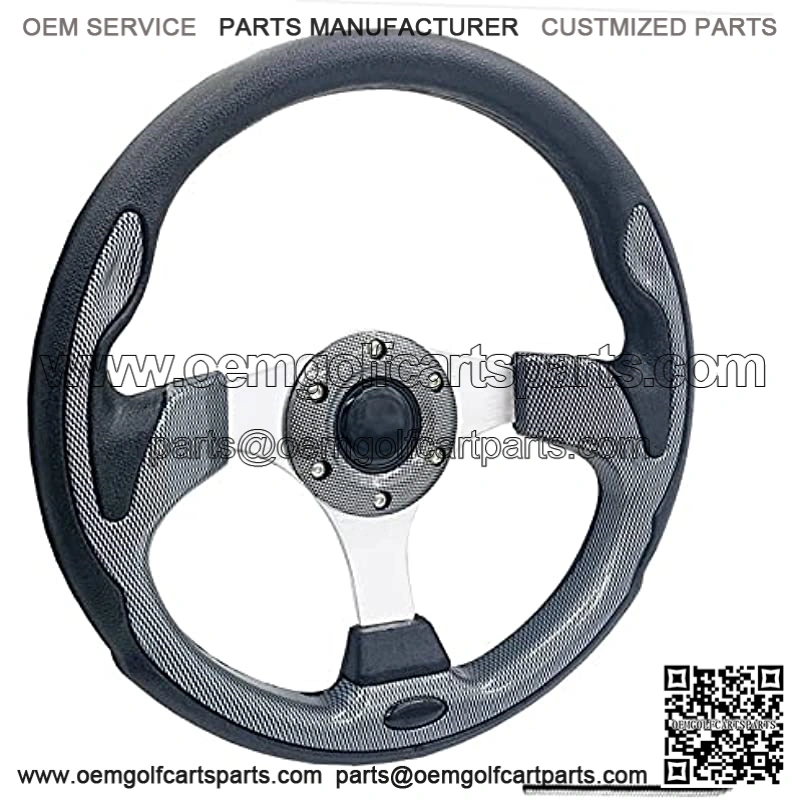 Universal 12.5?? Golf Cart Steering Wheel for Golf Cart Club Car Yamaha 320mm EZGO Steering Wheel Fit Club Car DS and Precedent