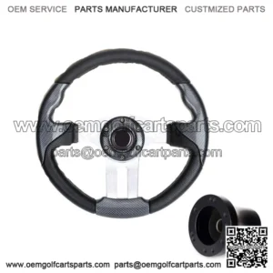 Golf Cart Steering Wheel with Adapter Fit Club Car DS Cart Parts Accessories