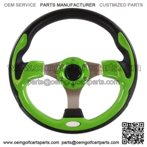 Lime Green Golf Cart Steering Wheel EZGO Yamaha Club Car (Adapter Required)