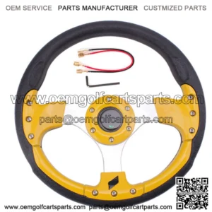 12.5 inch Golf Cart Steering Wheel For EZGO Club Yamaha Cart Parts Accessories