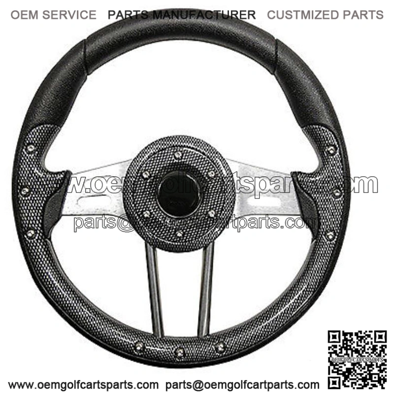 Golf Cart Steering Wheel- Carbon Fiber 13" Diameter