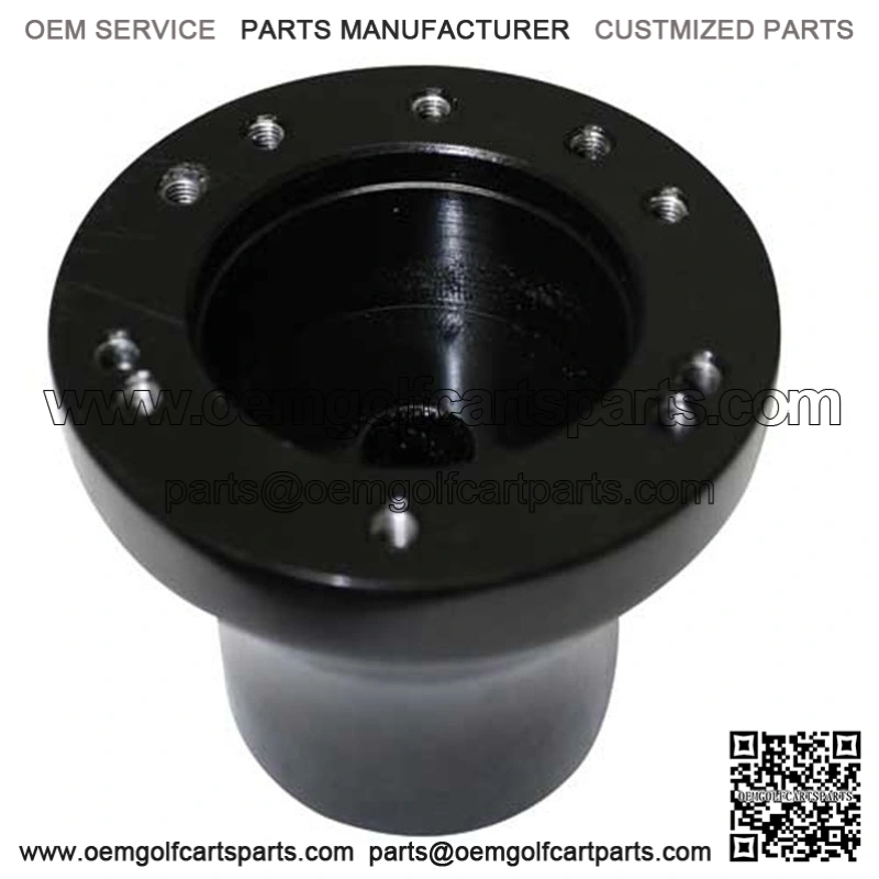 Black 5 and 6 Hole Steering Wheel Adapter - All Golf Cart Models