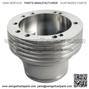 Polished Billet 5 and 6 Hole Steering Wheel Adapter - All Golf Cart Models