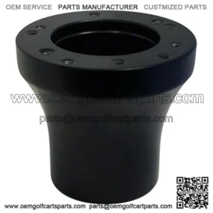 EZGO (All) / Club Car DS (Pre-1984) Golf Cart Steering Wheel Adapter - (Satin Black)