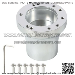 Golf Cart Steering Wheel Hub Adapter Chrome fits for EZgo RXV/TXT Cart Parts